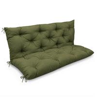 BANKAUFLAGE Flair BR 100x50cm Olivgrün - Olivgrün, Textil (50/100cm) - Beautissu 