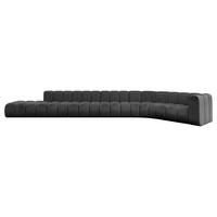 ECKSOFA modulares Sofa Tilmo-L3 - 581x194x70 cm Schwarz - Schwarz, Holzwerkstoff/Textil (581/194cm) - ALTDECOR