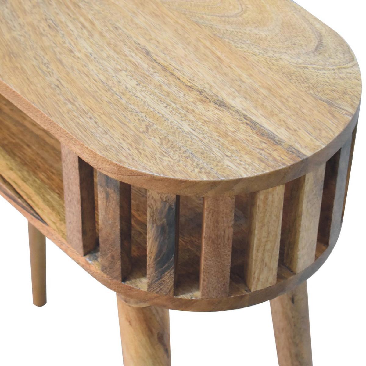 KONSOLE Ariella, Offenes Regal, Beige - Beige, Holz (30/70/80cm) - Artisan Furniture