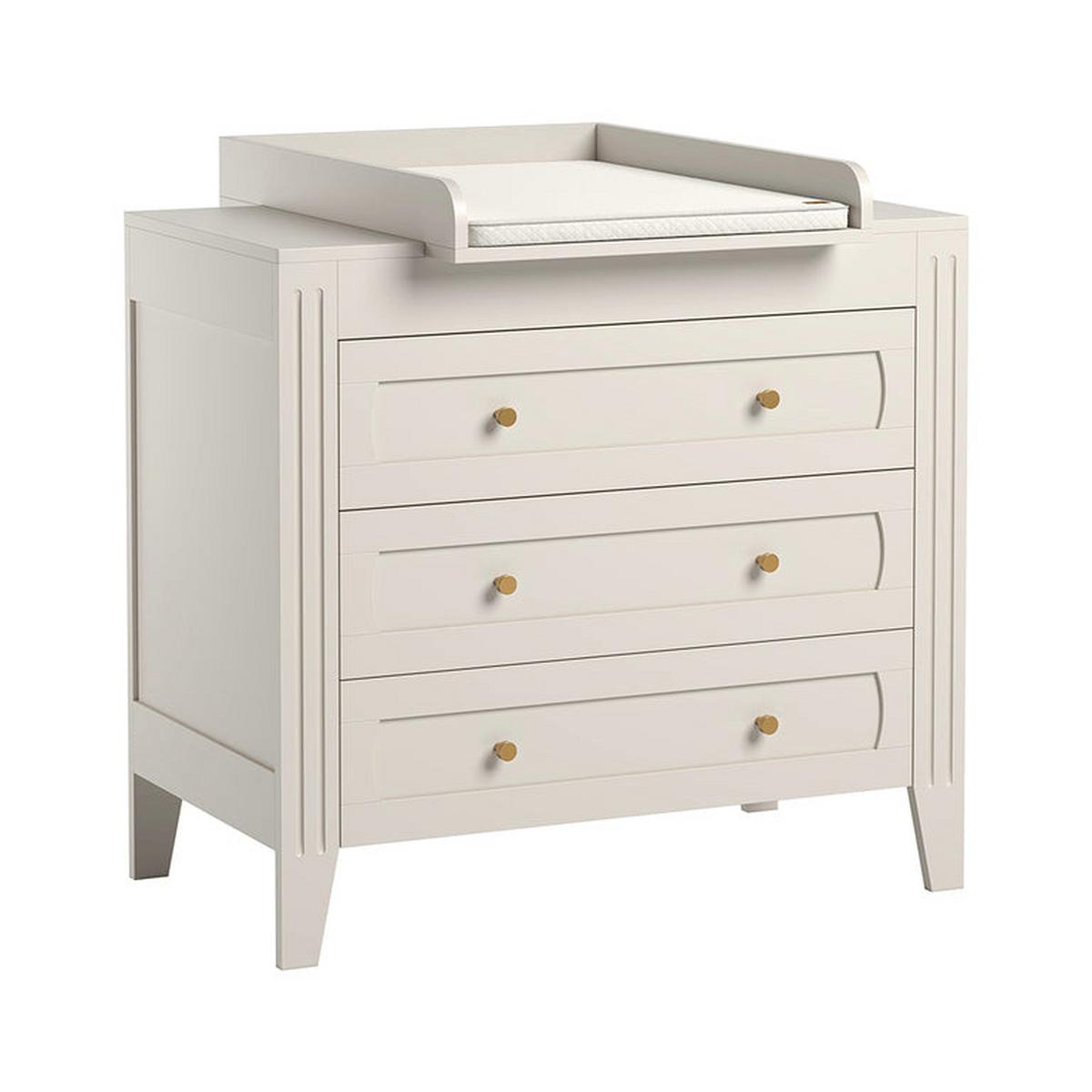 BABYZIMMER 3-teilig Weiß - Weiß, Holzwerkstoff (144/80/75cm) - Petits-meubles