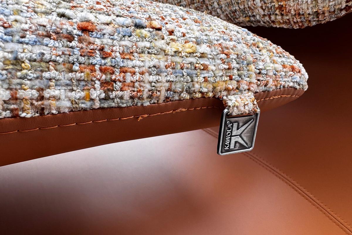 LOUNGESESSEL HAZEL Beige Kunstleder, Webstoff - Beige/Schwarz, Kunststoff/Textil (67/79/89cm) - KAWOLA