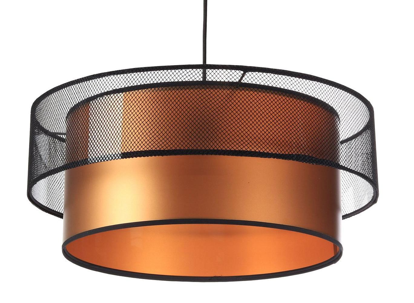 HÄNGELEUCHTE Kupfer 50/20 cm - Schwarz/Kupferfarben, Kunststoff (50/1/20cm) - ONZENO