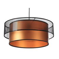 HÄNGELEUCHTE Kupfer 40/20 cm - Schwarz/Kupferfarben, Kunststoff (40/1/20cm) - ONZENO