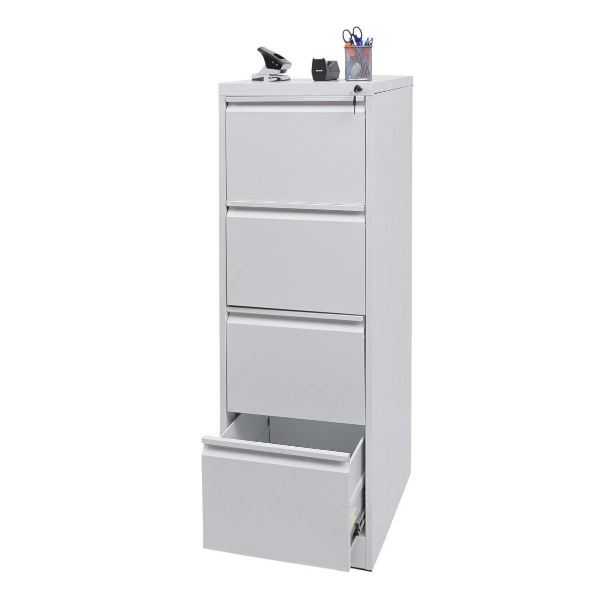 HÄNGEREGISTERSCHRANK White - Weiß, Metall (46/134/62cm) - MCW