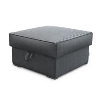 POUF FERA Grau 65x65 cm - Grau, Textil (65/38/65cm) - MASSENO