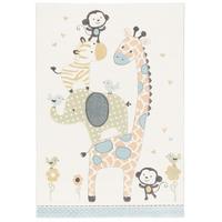 KINDER TEPPICH MAUI KIDS SAFARI TIERE - Multicolor, Textil (120/170cm) - Pergamon