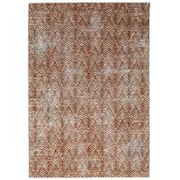 KURZFLORTEPPICH CROAL, Chevron, Natur-Terrakotta, 120 x 160 cm - Beige, Textil (120/160cm) - KADIMA DESIGN