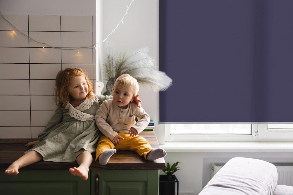 INNENROLLO - Fensterrollo - Rollo - 60x40 cm - Dunkelviolett - Violett, Kunststoff (60/140/0.5cm) - TULUP