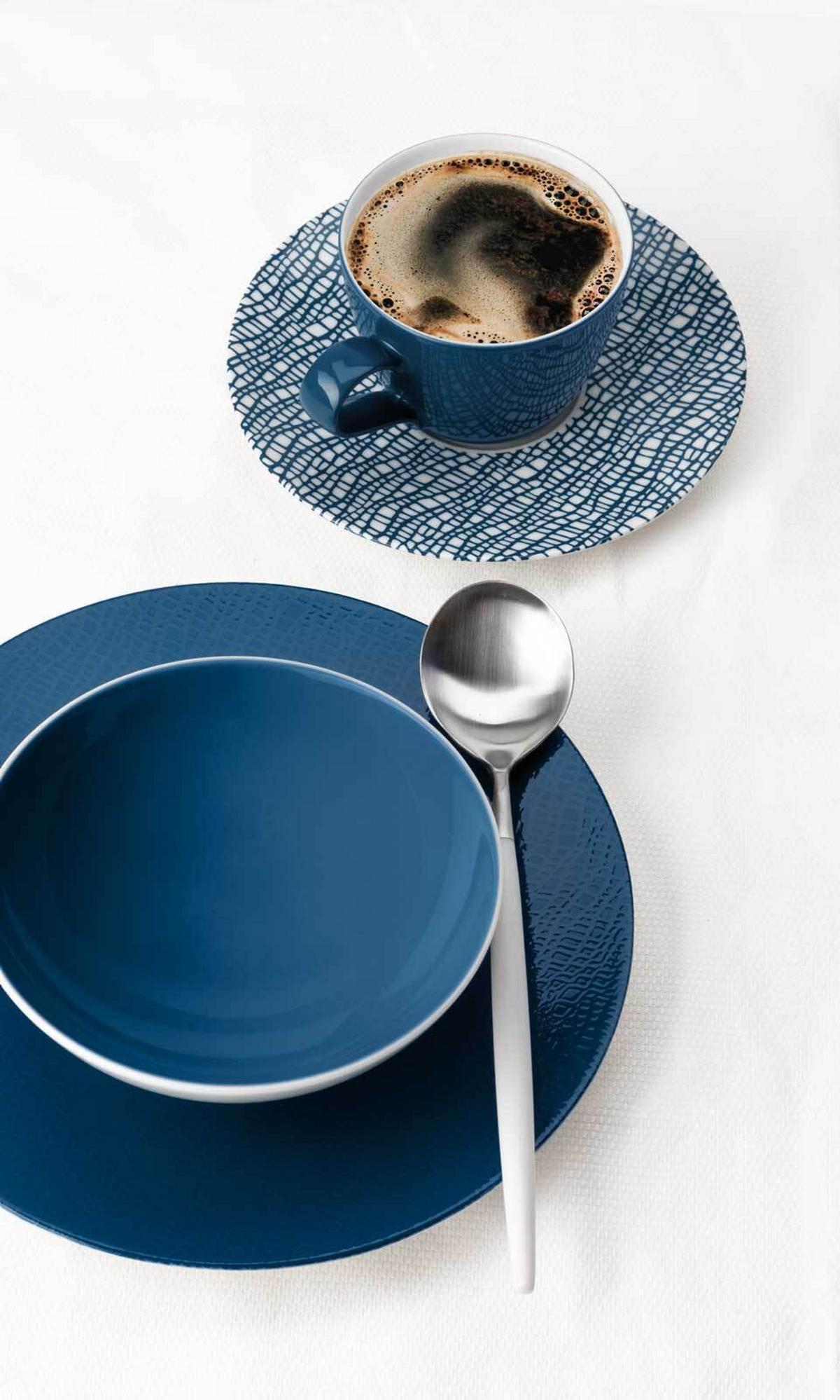 BASIC-SET Life Fashion Classic Blue 6-tlg. - Blau, Keramik (2/2/2cm) - Seltmann Weiden
