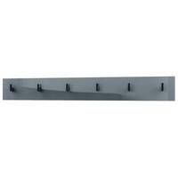 GARDEROBENPANEEL Linea Grau Hochglanz - Grau, Holzwerkstoff (110.5/14.5/3.5cm) - Vladon
