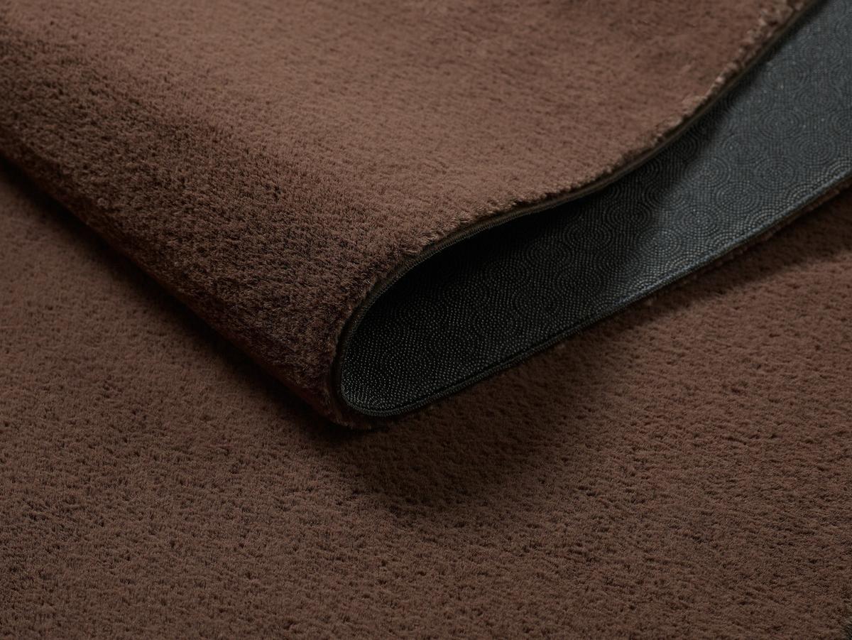 KURZFLORTEPPICH Antirutsch Uni RUTOR Polyester Braun 160 x 220 cm - Braun, Textil (160/220cm) - KADIMA DESIGN