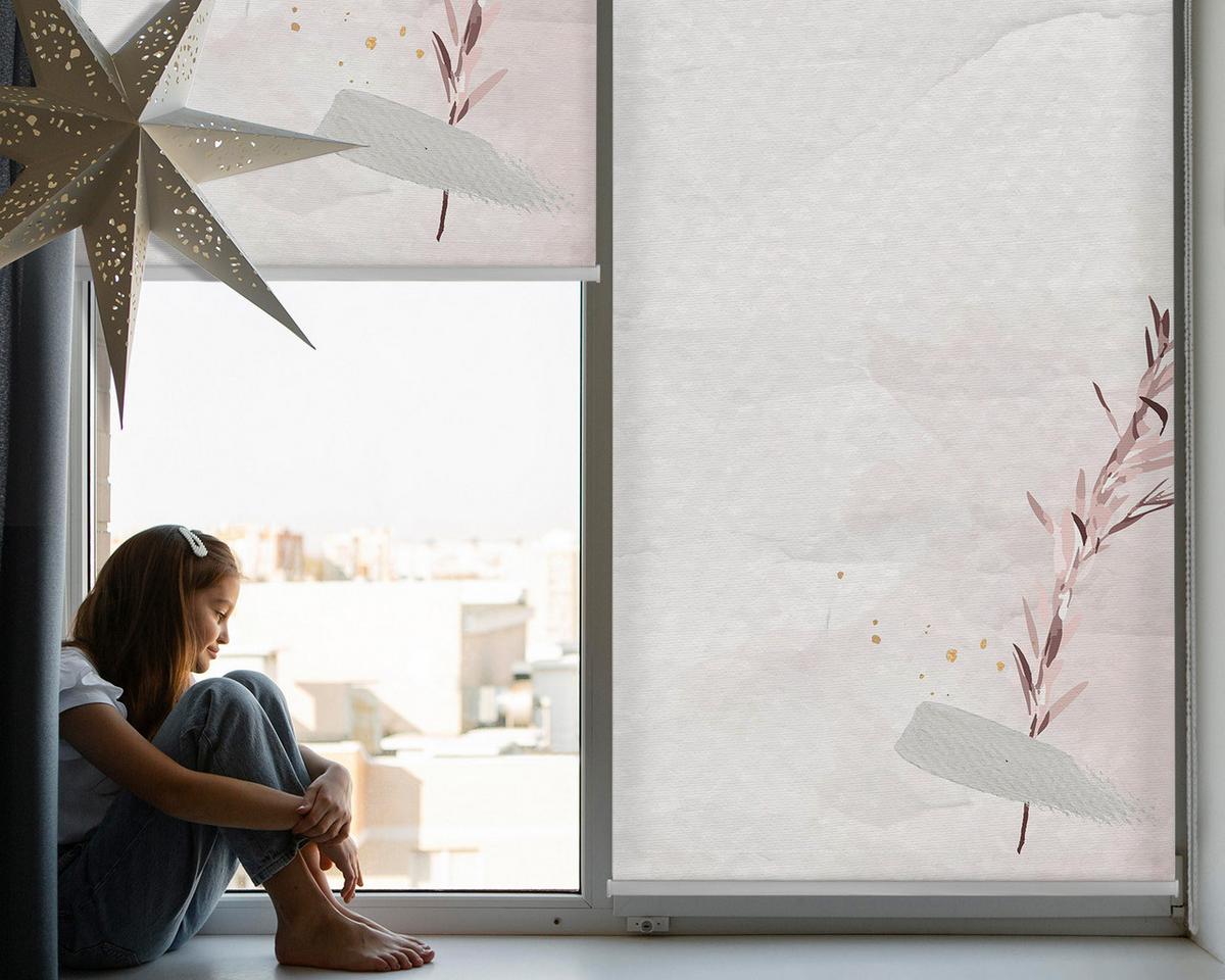 INNENROLLO - Fensterrollo - Rollo - 150x140 cm - Zerknitterte Karte - Weiß, Kunststoff (150/140/0.5cm) - TULUP