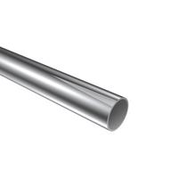 RUNDROHR 160 cm, 20 mm Ø Chrom - Chromfarben, Metall (160cm) - INTERDECO