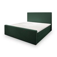 BOXBETT ALORIA 160x200 cm mit Matratze und Topper - Grün - Grün, Holz (160/200cm) - MASSENO