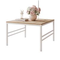 COUCHTISCH FORMA 70/70 cm Quadrat, Weiß / Artisan-Eiche - Eiche Artisan/Weiß, Metall (70/70/46cm) - Idohome