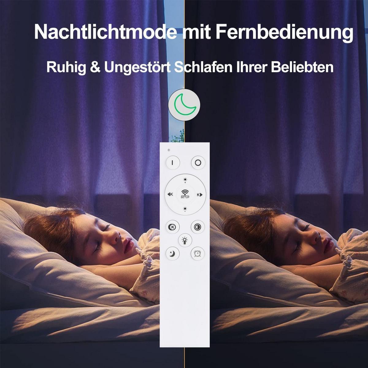 LED-DECKENLEUCHTE Edith 60/29/7 cm - Schwarz, Metall (60/29/7cm) - Nettlife
