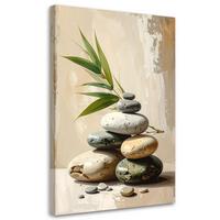 LEINWANDBILD Zen und Orientalisch 70x100cm - Beige, Textil (70/100cm) - Feeby