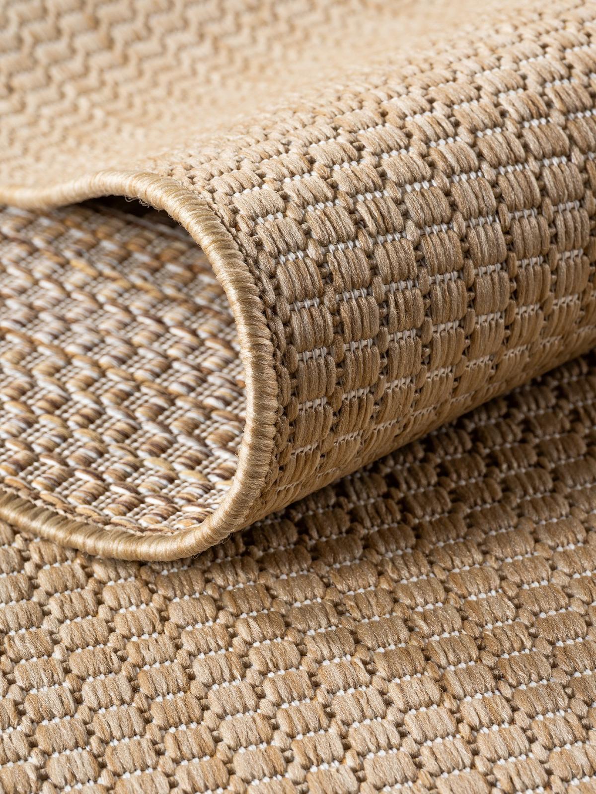 TEPPICH Flachgewebe, Outdoor, Fußbodenheizung-geeignet, VIGOLENO in Sand, 280 x 370 cm - Beige, Textil (280/370cm) - KADIMA DESIGN