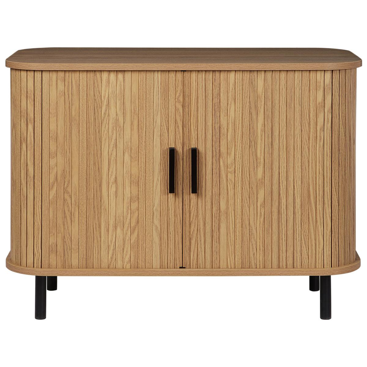 SCHRANK Braun Bradley - Braun, Holzwerkstoff (80/60/40cm) - Beliani