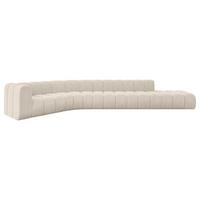 ECKSOFA modulares Sofa Tilmo-L2 - 490x194x70 cm Beige - Beige, Holzwerkstoff/Textil (490/194cm) - ALTDECOR