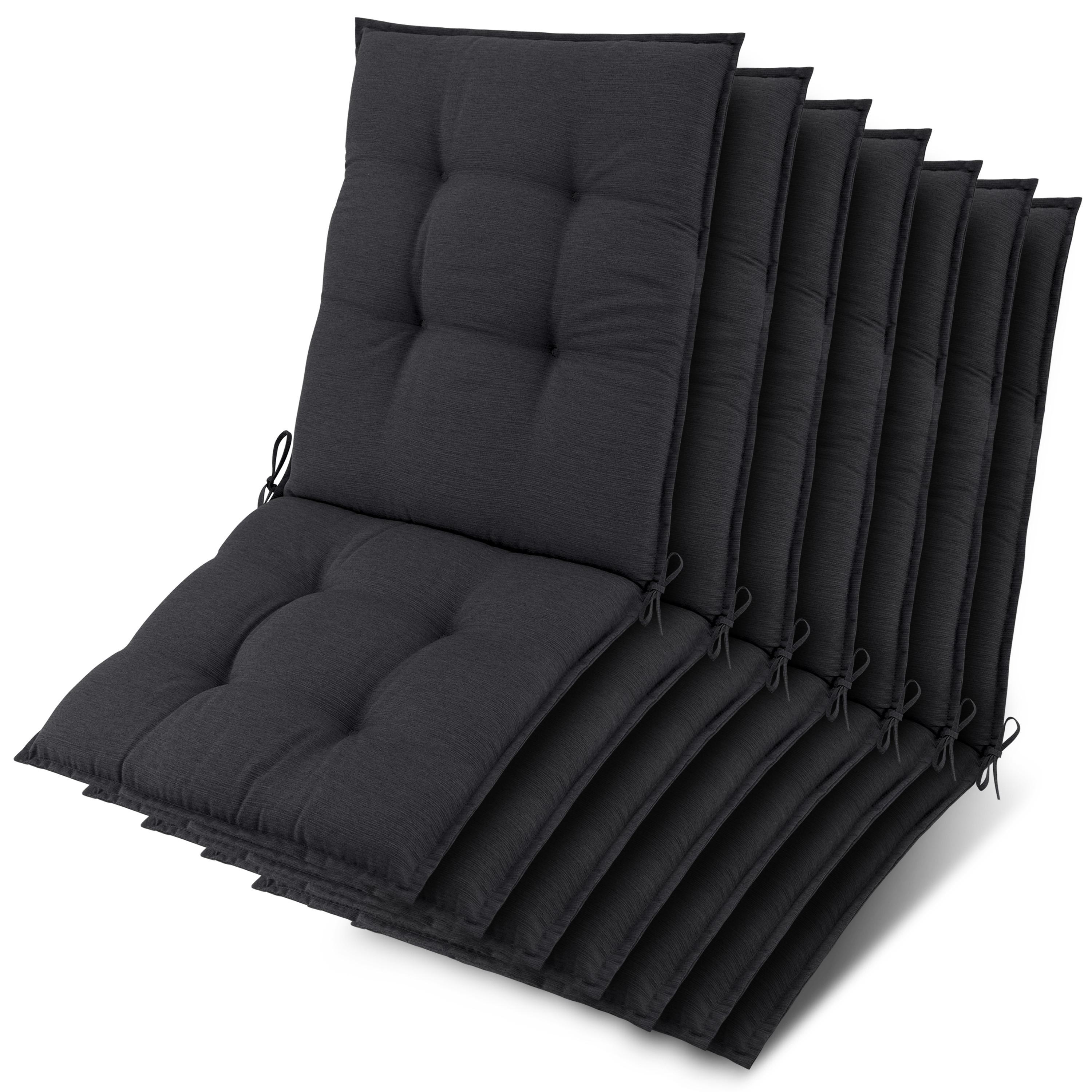 NIEDERLEHNER Sun-NL 105x50x8cm Anthrazit (7tlg) - Anthrazit, Textil (50/100cm) - Beautissu 