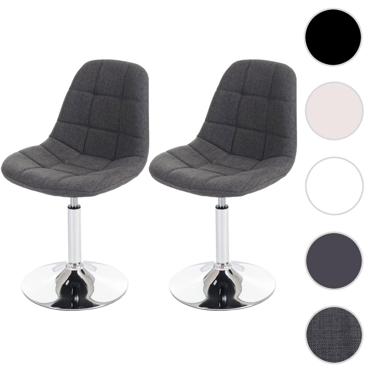 ESSZIMMERSTUHL Hellgrau 2er-Set - Hellgrau, Textil (47/84/50cm) - MCW