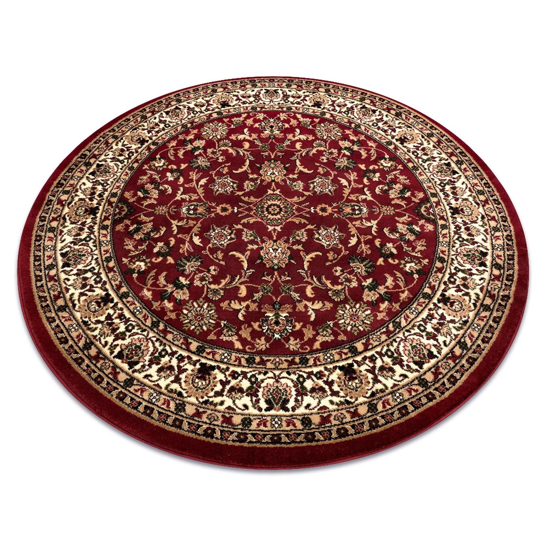 TEPPICH Royal 120 cm - Rot, Textil (120/120cm) - rugsX