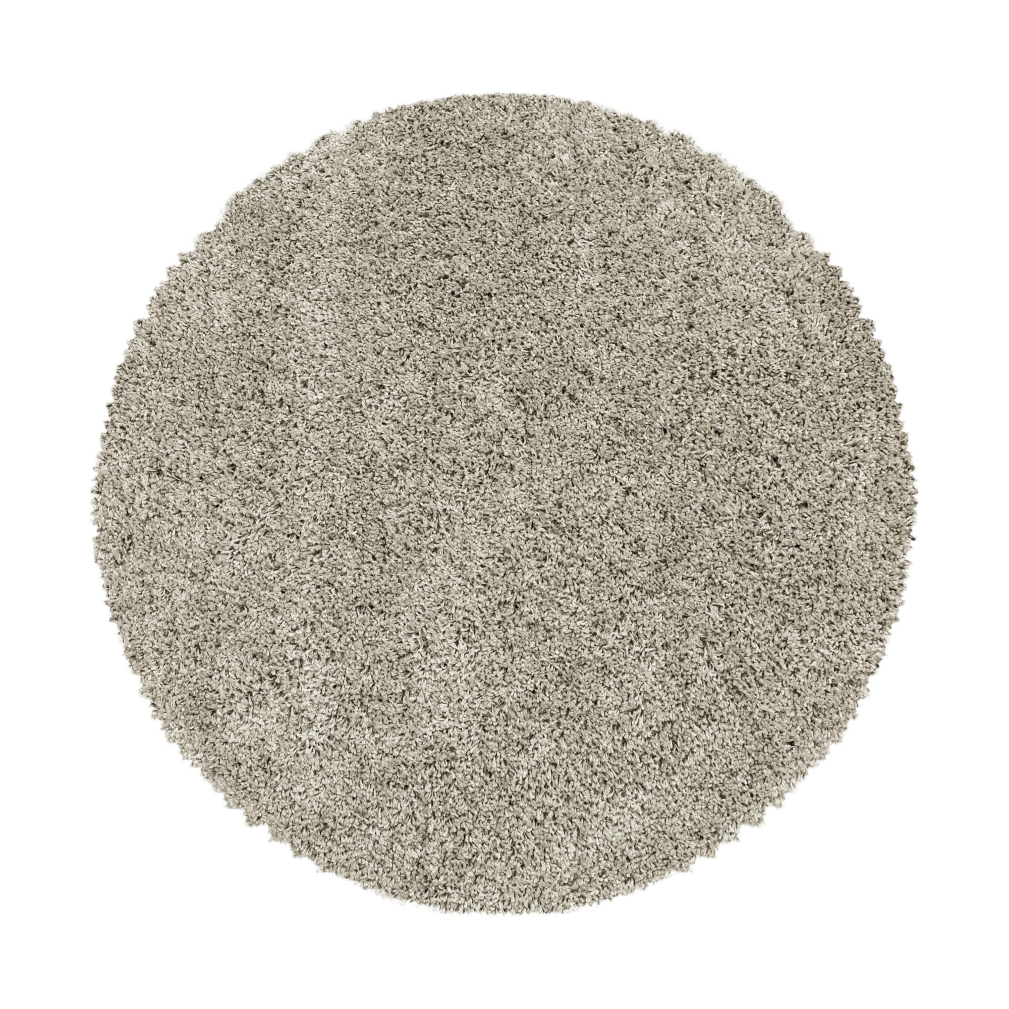 TEPPICH Hochflor SPREE in Natur, einfarbig, Ø 160 cm - Beige, Textil (160/160cm) - KADIMA DESIGN