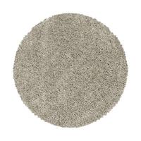 TEPPICH Hochflor SPREE in Natur, einfarbig, Ø 160 cm - Beige, Textil (160/160cm) - KADIMA DESIGN