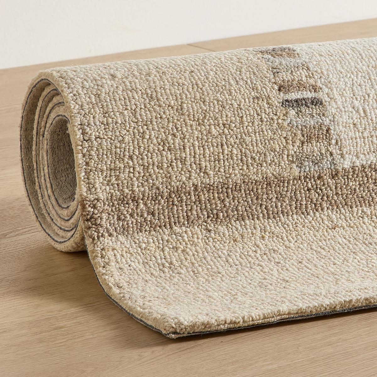 TUFTTEPPICH Natur Loop 70x140 cm - Weiß, Textil (70/140cm) - Natur Pur