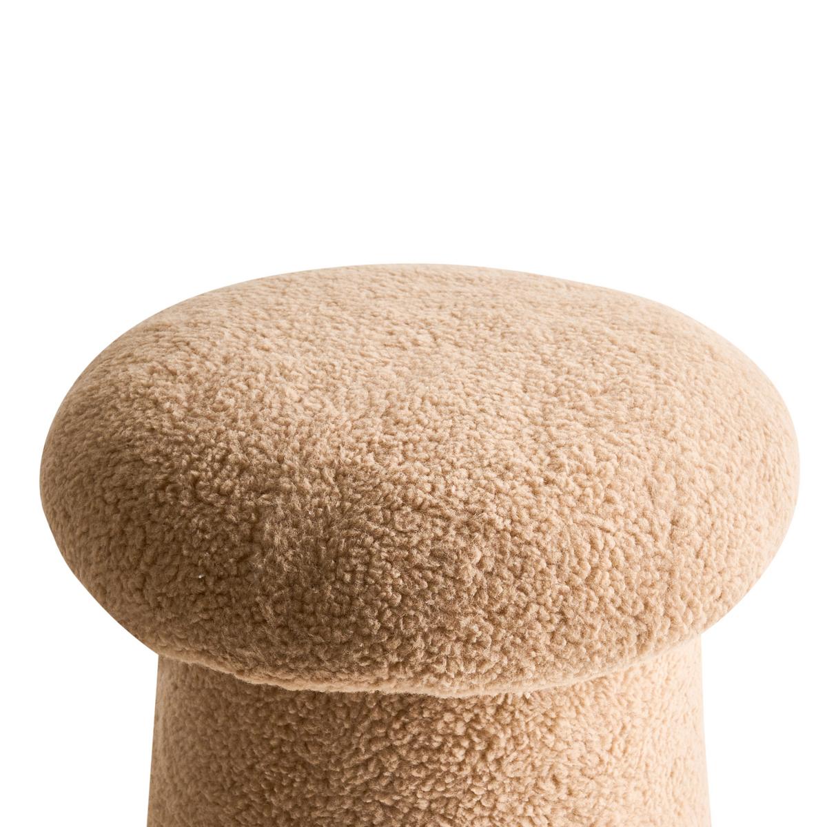 POUF Beige Eufaula - Beige, Textil (45/36/45cm) - Beliani