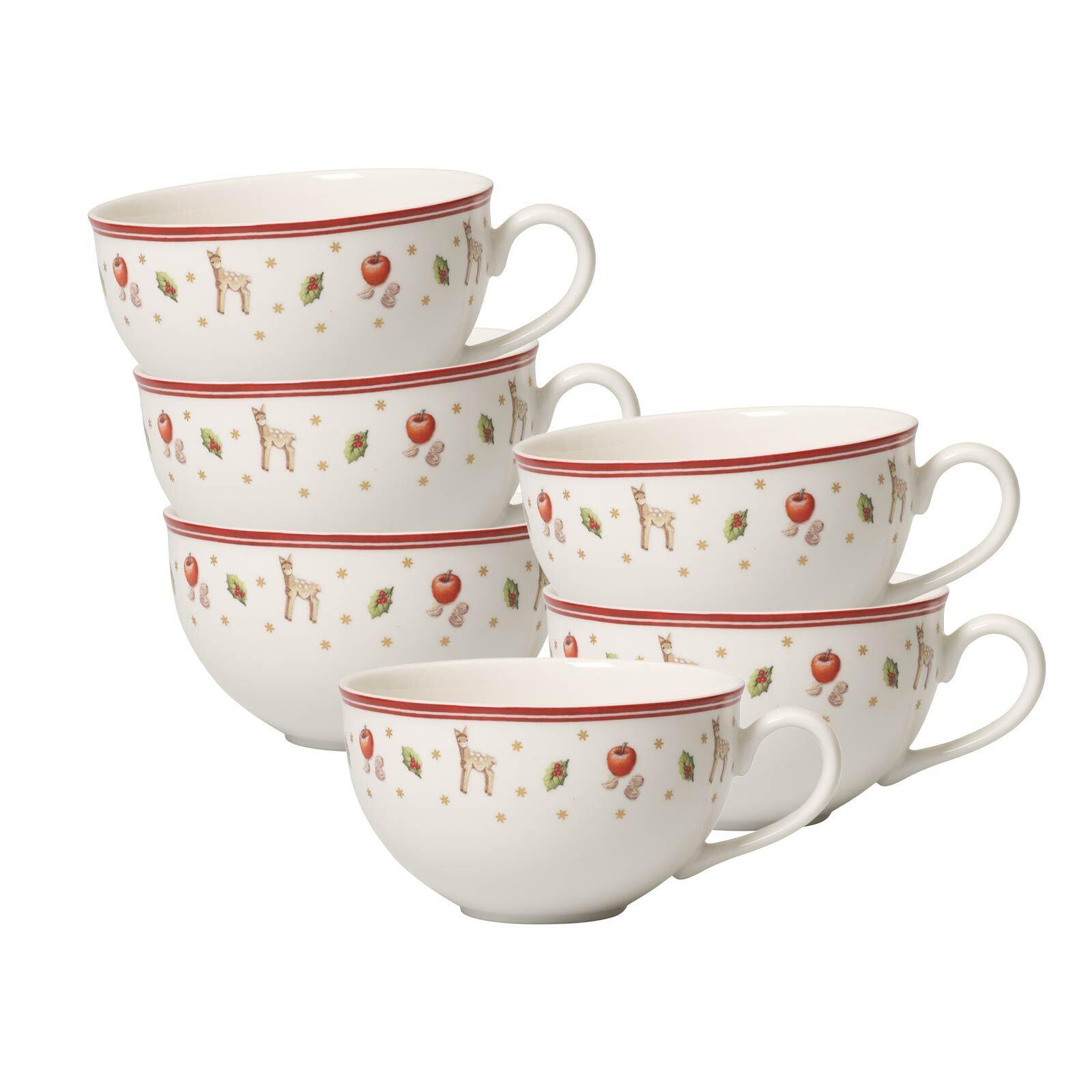 MILCHKAFFEETASSEN Toy's Delight bunt 260 ml 6er Set - Multicolor, Keramik (0.26L) - Villeroy & Boch