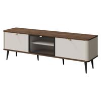 TV-ELEMENT Marly 2K1W RE12 - Kaschmir/Goldfarben, Holzwerkstoff/Metall (160/52/40cm) - MIRJAN24