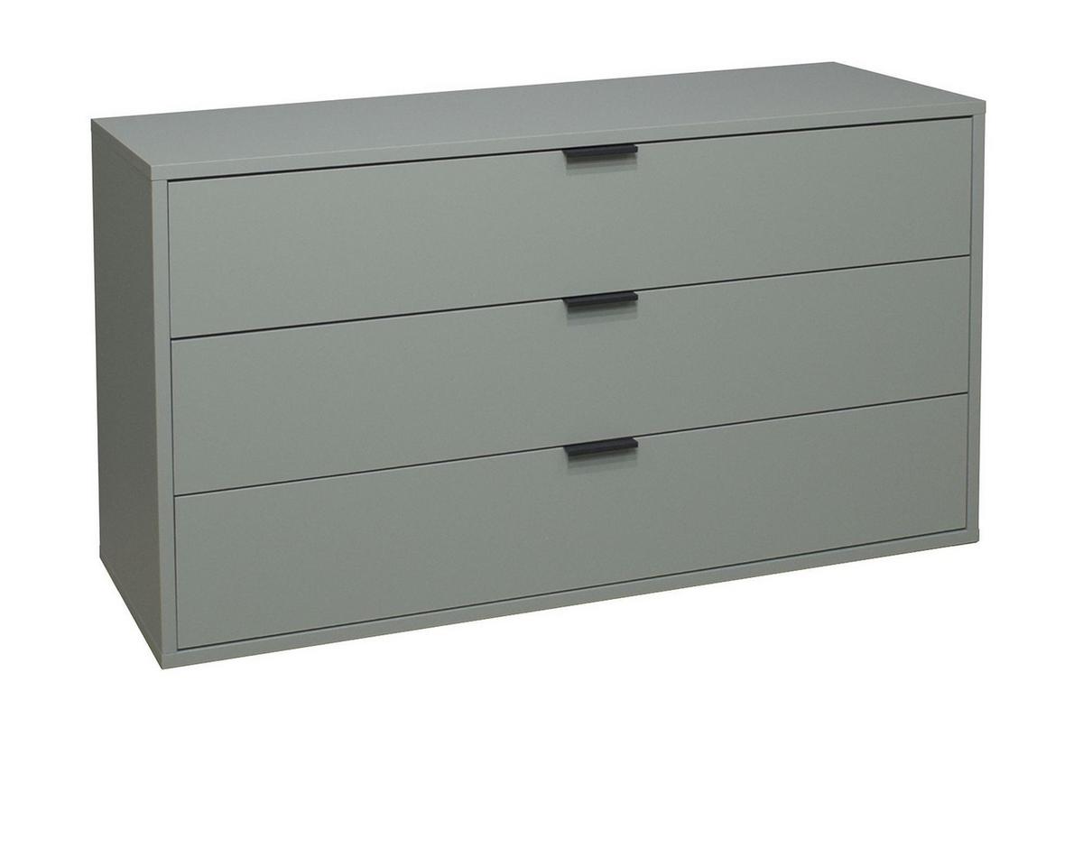 KOMMODE Erna 119x45x67 Pinie Green matt Lack - Grün, Holzwerkstoff (119/67/45cm) - 58aufmkessel