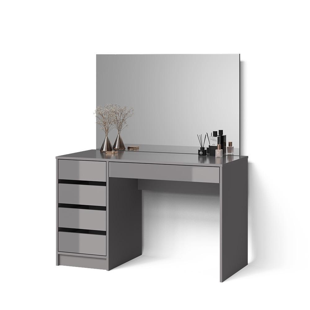 SCHMINKTISCH Imola Grau 120 cm - Grau, Holzwerkstoff (120/75/55cm) - Livinity®