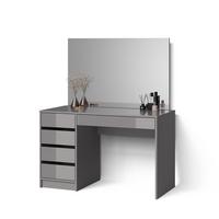 SCHMINKTISCH Imola Grau 120 cm - Grau, Holzwerkstoff (120/75/55cm) - Livinity®