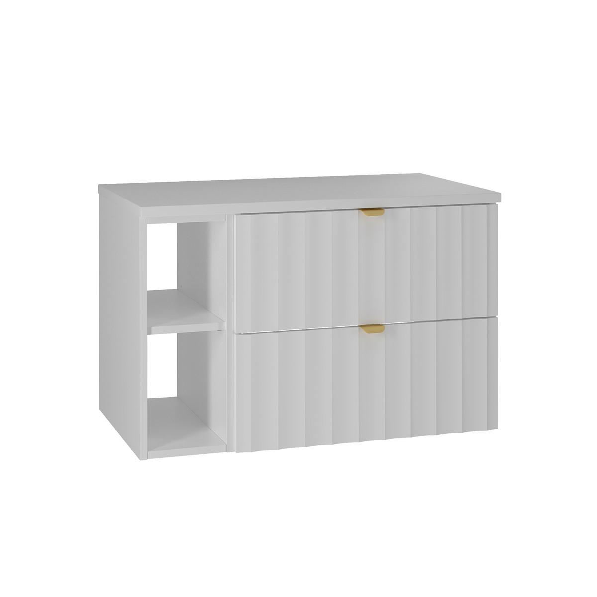 WASCHTISCHUNTERSCHRANK 80.6cm Lexa Weiß - Weiß, Holzwerkstoff (80.6/52.2/46.5cm) - Petits-meubles
