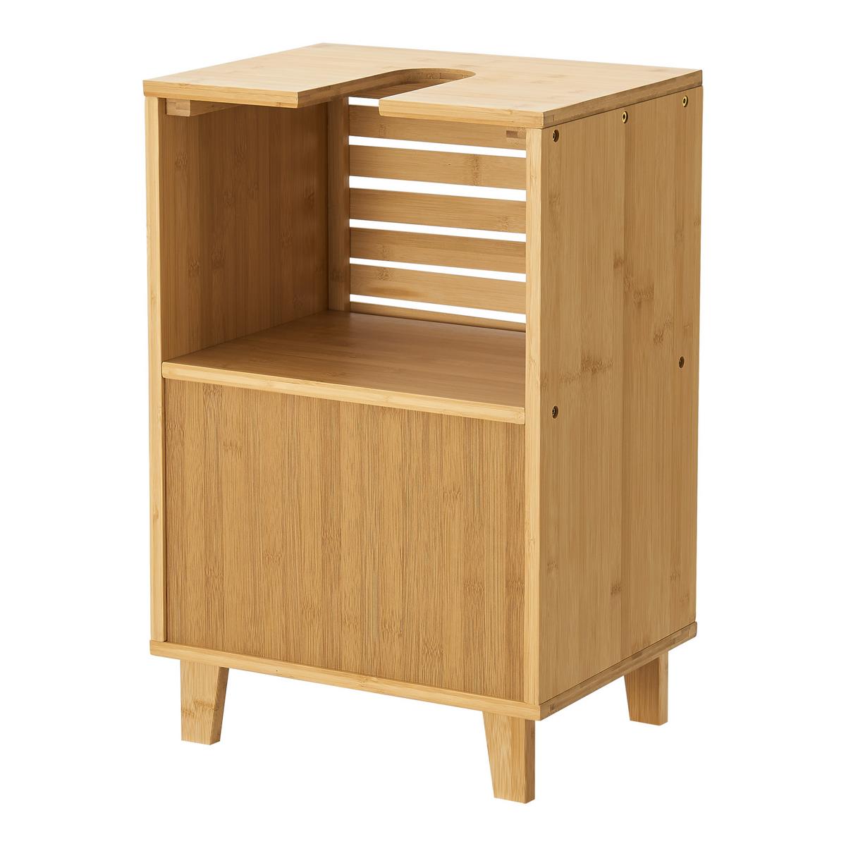WASCHBECKENUNTERSCHRANK Iveland - Naturfarben, Holz (40/60/30cm) - [en.casa]