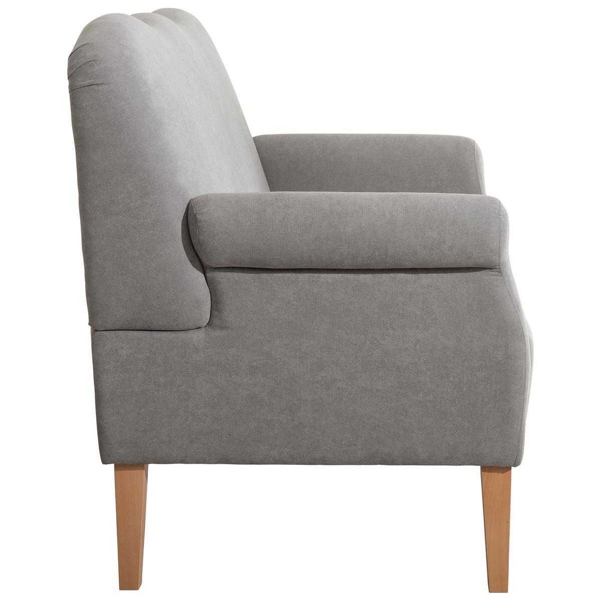 DININGSOFA Karin Flachgewebe hellgrau - Hellgrau, Kunststoff (84/103/147cm) - 58aufmkessel