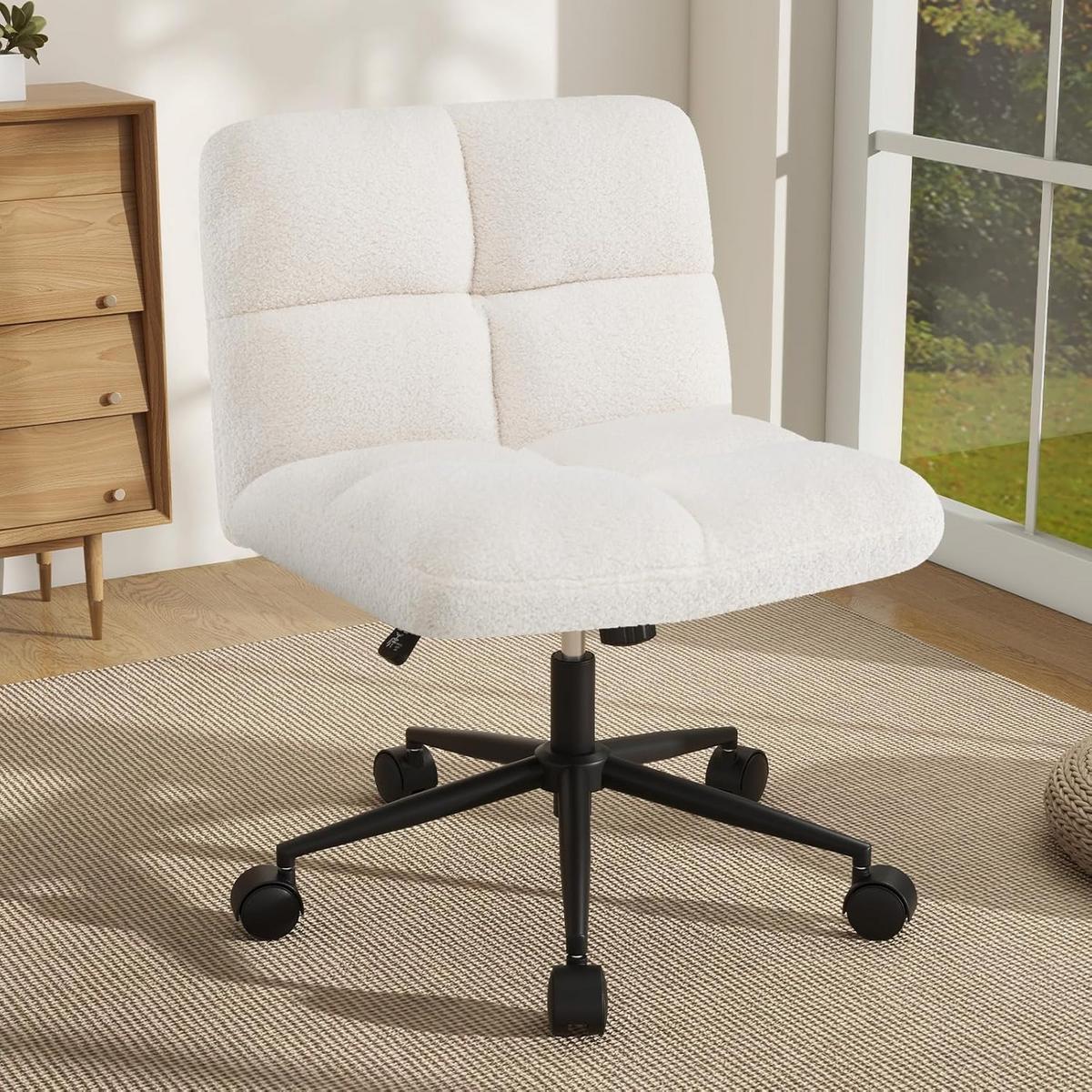 BÜROSTUHL Beige - Beige, Textil (73/87/69cm) - COSTWAY
