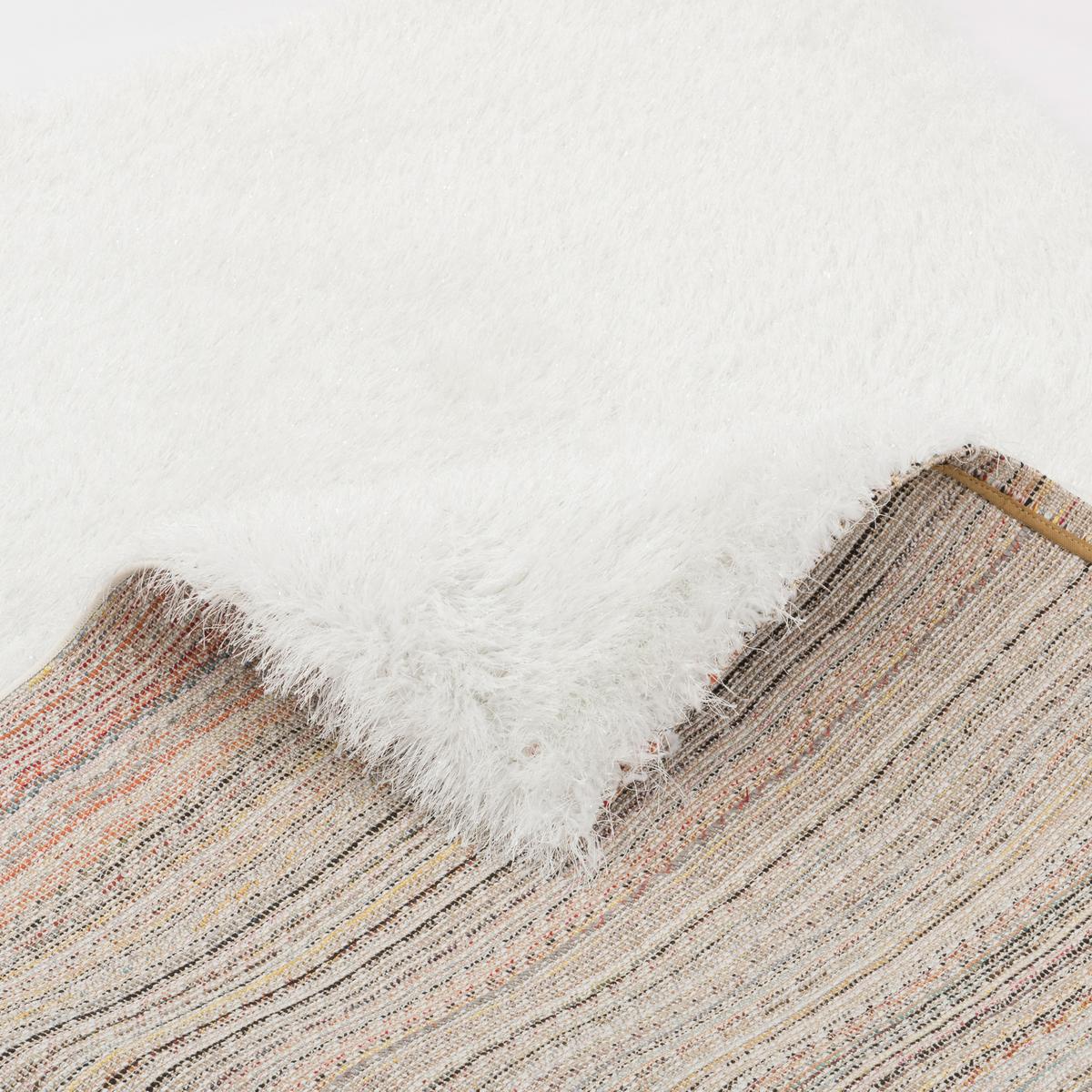 HOCHFLOR LANGFLOR SHAGGY TEPPICH GLOW - Weiß, Textil (140/200cm) - Pergamon