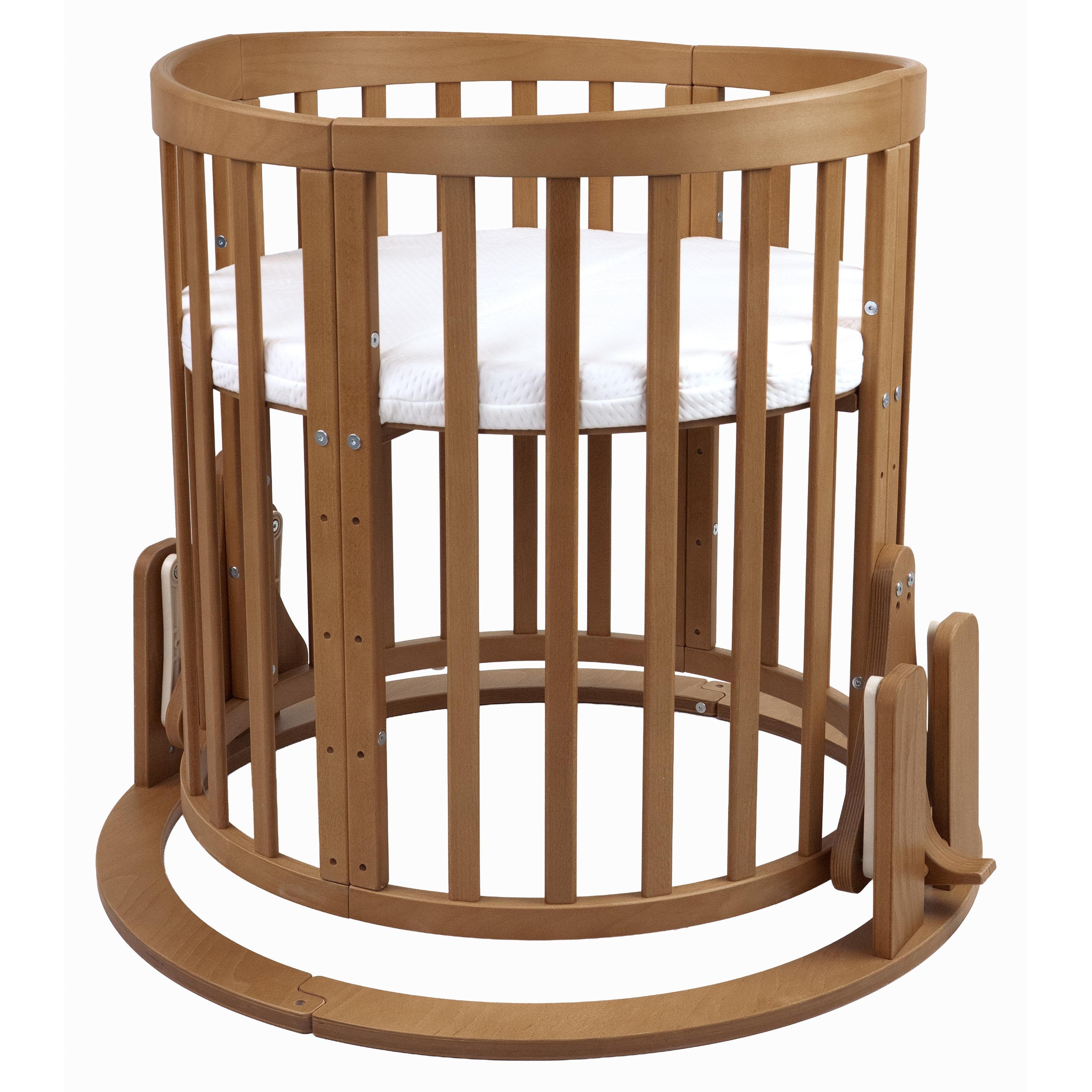 BABY Wiege-Schaukel - Braun, Holz - waldin