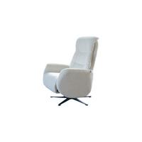 RELAXSESSEL SARI Hellgrau Webstoff Relaxfunktion - Hellgrau/Schwarz, Textil/Metall (77/108/89cm) - KAWOLA