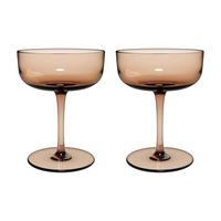 SEKTSCHALEN / DESSERTSCHALEN Like Glass Clay 100 ml 2er Set - Braun, Glas (0.1L) - like.Villeroy & Boch