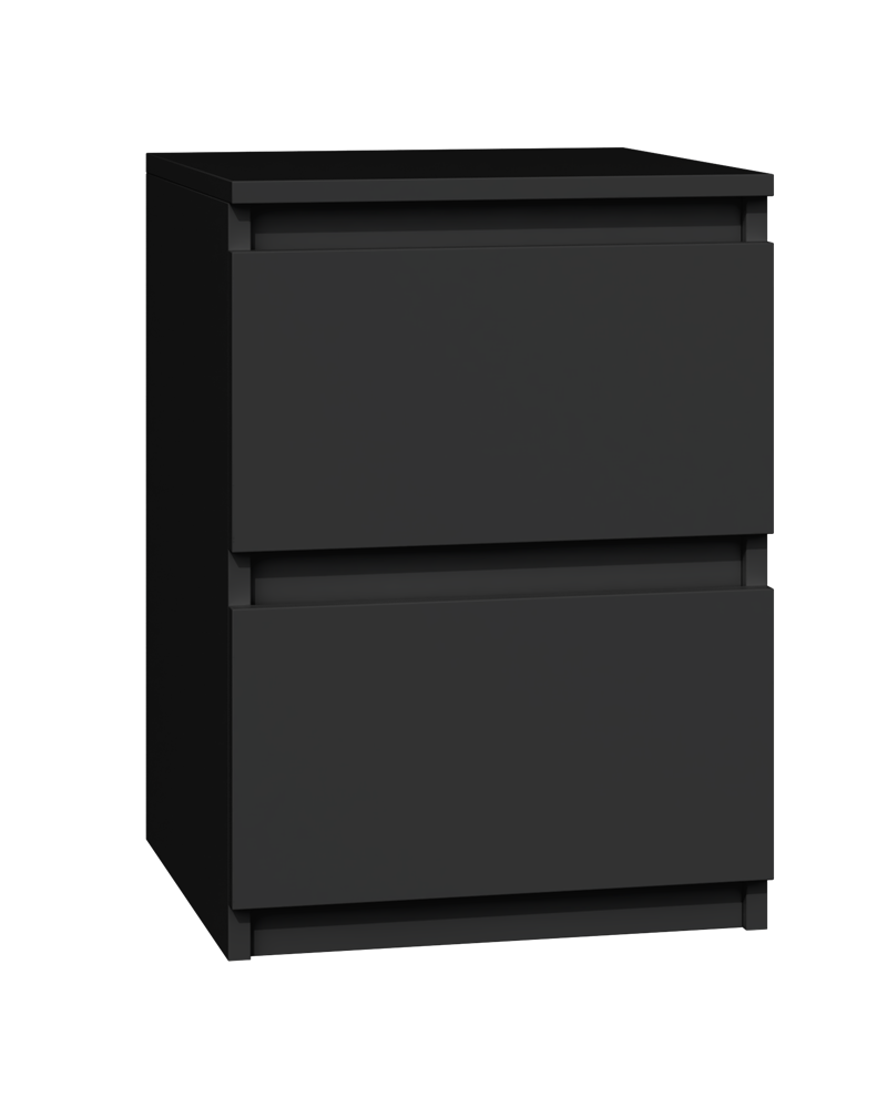 NACHTTISCH Schwarz 30/40/30 - Schwarz, Holzwerkstoff (30/40/30cm) - RAUMHIRSCH FURNITURE
