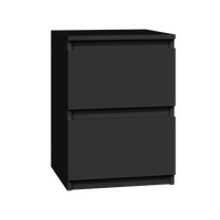 NACHTTISCH Schwarz 30/40/30 - Schwarz, Holzwerkstoff (30/40/30cm) - RAUMHIRSCH FURNITURE
