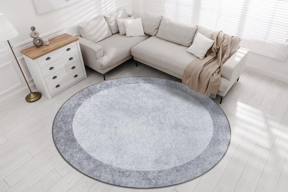 TEPPICH Miro 80 cm - Grau, Textil (80/80cm) - rugsX