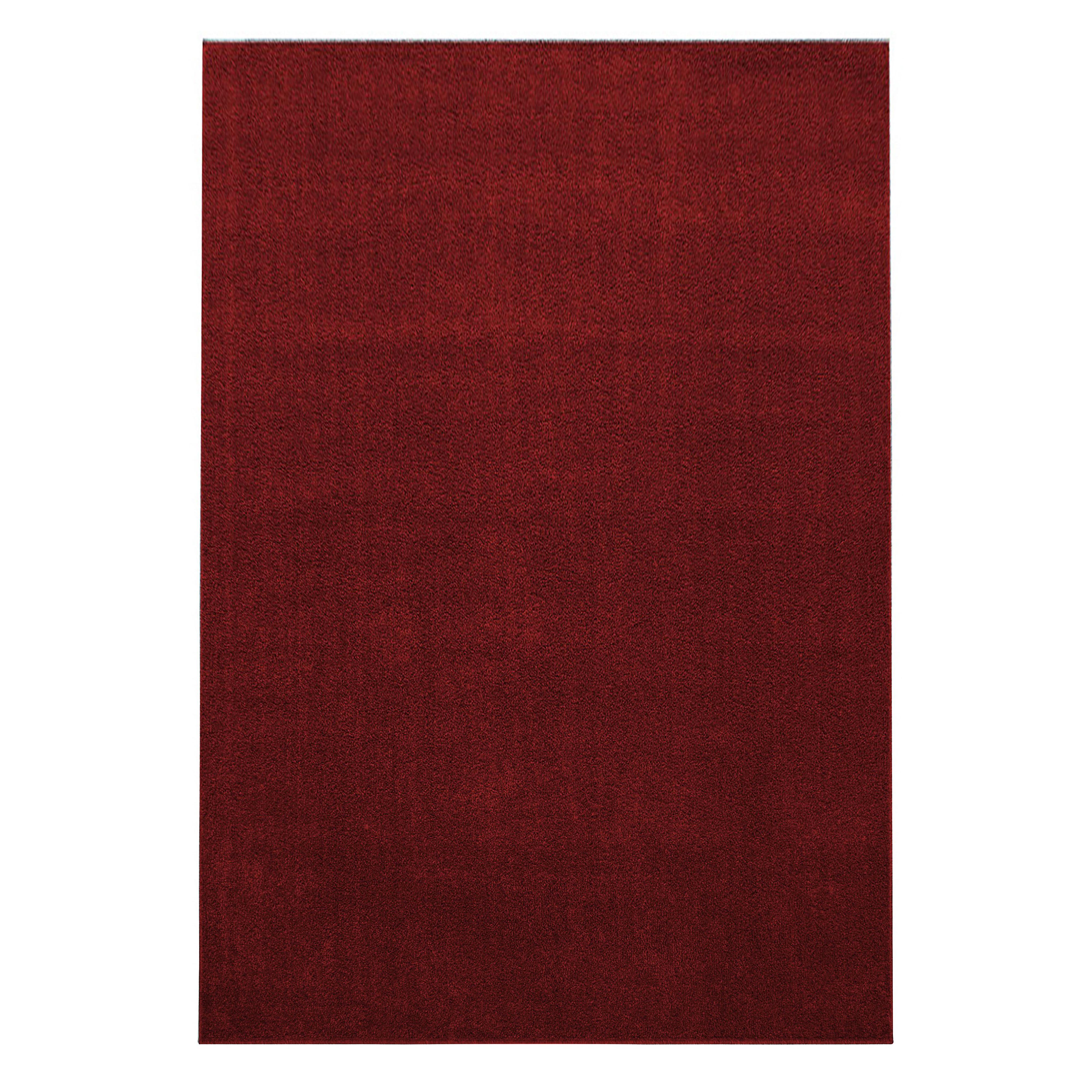 TEPPICH Kurzflor MAIN in Rot, einfarbig, 120 x 170 cm - Rot, Textil (170/120cm) - KADIMA DESIGN