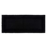 BADEMATTE 40/100 cm, 100% Baumwolle, wendbar - Schwarz, Textil (40/100cm) - Homescapes