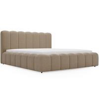 POLSTERBETT Smile 160x200 Bouclé-Stoff Braun - Braun, Textil (160/200cm) - Graingold